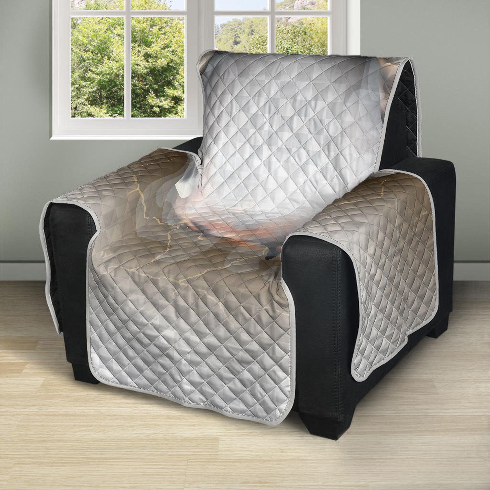 Burning Hole Print Recliner Protector