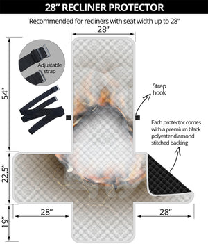 Burning Hole Print Recliner Protector