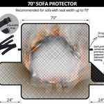 Burning Hole Print Sofa Protector