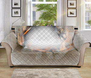 Burning Hole Print Sofa Protector