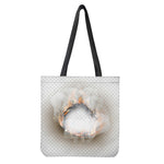 Burning Hole Print Tote Bag