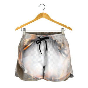 Burning Hole Print Women's Shorts