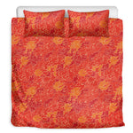 Burning Japanese Flame Pattern Print Duvet Cover Bedding Set