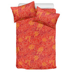 Burning Japanese Flame Pattern Print Duvet Cover Bedding Set