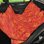 Burning Japanese Flame Pattern Print Pet Car Back Seat Cover