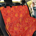 Burning Japanese Flame Pattern Print Pet Car Back Seat Cover