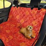 Burning Japanese Flame Pattern Print Pet Car Back Seat Cover