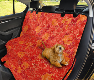 Burning Japanese Flame Pattern Print Pet Car Back Seat Cover