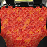 Burning Japanese Flame Pattern Print Pet Car Back Seat Cover