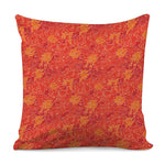 Burning Japanese Flame Pattern Print Pillow Cover