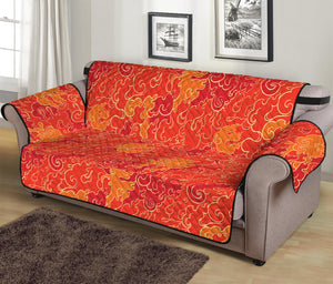 Burning Japanese Flame Pattern Print Sofa Protector