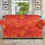 Burning Japanese Flame Pattern Print Sofa Protector