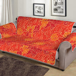 Burning Japanese Flame Pattern Print Sofa Protector