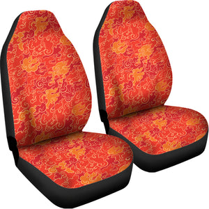 Burning Japanese Flame Pattern Print Universal Fit Car Seat Covers