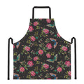 Butterfly And Flower Pattern Print Apron