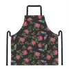 Butterfly And Flower Pattern Print Apron
