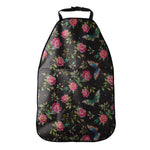 Butterfly And Flower Pattern Print Car Seat Organizers
