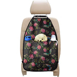 Butterfly And Flower Pattern Print Car Seat Organizers