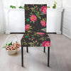 Butterfly And Flower Pattern Print Dining Chair Slipcover