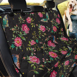 Butterfly And Flower Pattern Print Pet Car Back Seat Cover