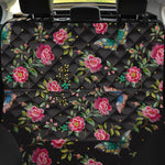 Butterfly And Flower Pattern Print Pet Car Back Seat Cover