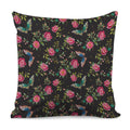 Butterfly And Flower Pattern Print Pillow Cover