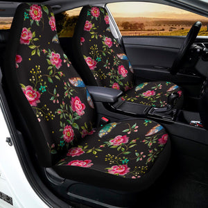 Butterfly And Flower Pattern Print Universal Fit Car Seat Covers