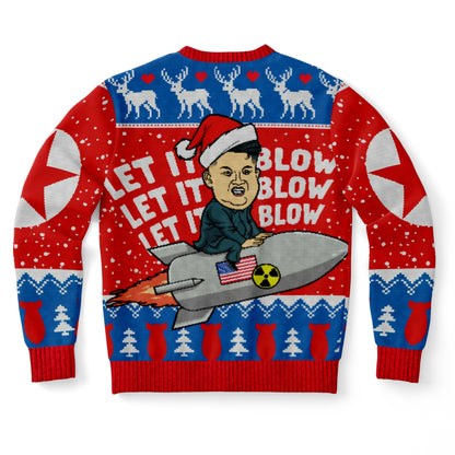 Let It Blow Ugly Christmas Sweater