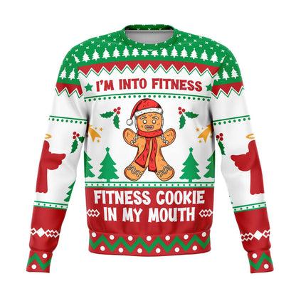 I'm Into Fitness Cookie In My Mouth Ugly Christmas Sweater