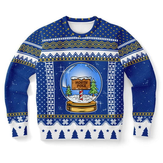 North Pole Snow Globe Ugly Christmas Sweater