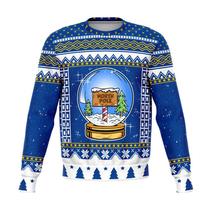 North Pole Snow Globe Ugly Christmas Sweater