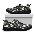 Cactus And Llama Pattern Print Black Running Shoes
