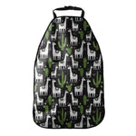 Cactus And Llama Pattern Print Car Seat Organizers