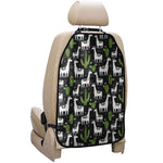 Cactus And Llama Pattern Print Car Seat Organizers