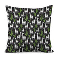 Cactus And Llama Pattern Print Pillow Cover