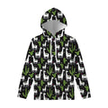 Cactus And Llama Pattern Print Pullover Hoodie
