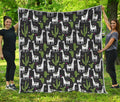 Cactus And Llama Pattern Print Quilt