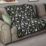 Cactus And Llama Pattern Print Quilt