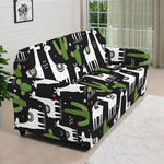 Cactus And Llama Pattern Print Sofa Cover