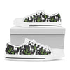 Cactus And Llama Pattern Print White Low Top Shoes