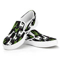 Cactus And Llama Pattern Print White Slip On Sneakers