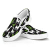 Cactus And Llama Pattern Print White Slip On Shoes