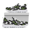 Cactus And Llama Pattern Print White Running Shoes