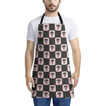 Caduceus Pattern Print Apron