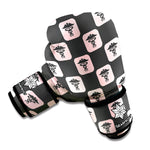 Caduceus Pattern Print Boxing Gloves