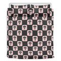 Caduceus Pattern Print Duvet Cover Bedding Set