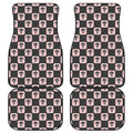 Caduceus Pattern Print Front and Back Car Floor Mats
