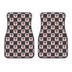 Caduceus Pattern Print Front Car Floor Mats