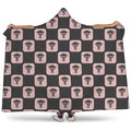 Caduceus Pattern Print Hooded Blanket
