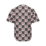 Caduceus Pattern Print Men's Baseball Jersey